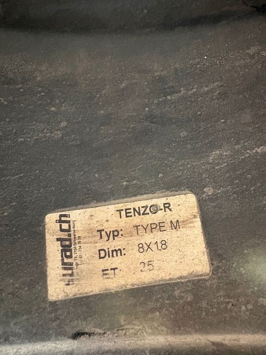 4 jantes 18” Tenzo R, ET25, pneus 215/35/18