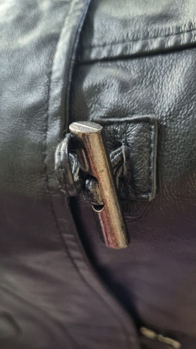 Czarna kurtka płaszczyk damska budrysówka skórzana Canda 2xl 44 xxl