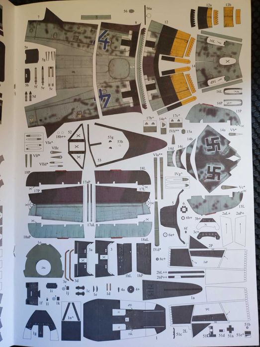 Focke- Wulf FW 190A- 8, model kartonowy, 1:33, Answer, nowy