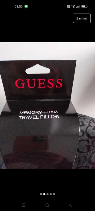 Guess zagłówek poduszka podróżna nowa