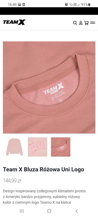 Bluza TEAMX rozm. S   team X