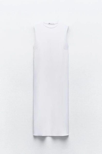 Сукня міді в рубчик zara