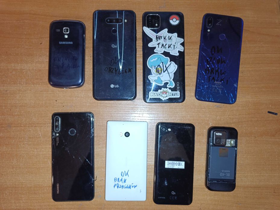 Sprawne Telefony Huawei, Honor, Motorola, Htc, Asus, Alcatel, Xiaomi Redmi, Realme, Lenovo, Oppo