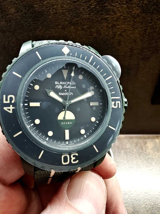 zegarek Blancpain X Swatch Green Abyss