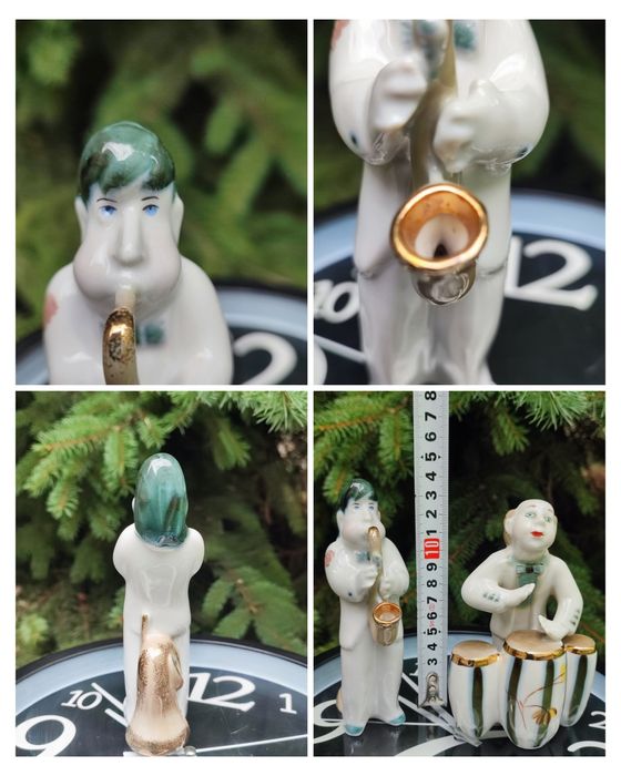 Porcelanowa figurka Saksofonista Rzadko spotykana ZSRR Połonne