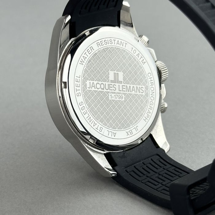 Zegarek naręczny męski Jacques Lemans | biały chronograf