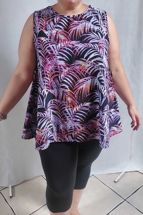 Koszulka tunika bluzka rozszerzana tuszująca 22/50 48 Koko by Koko