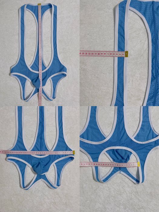 Чоловічий спортивно-еротичний боді-джок з відкритою спиною EUR L / XL