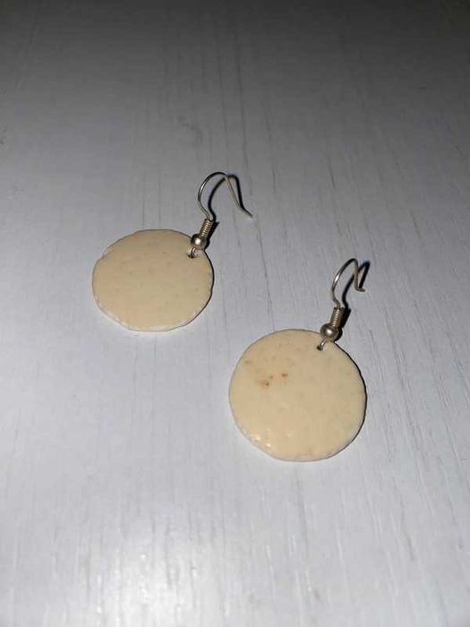 Brincos Casca de Ovo de Avestruz