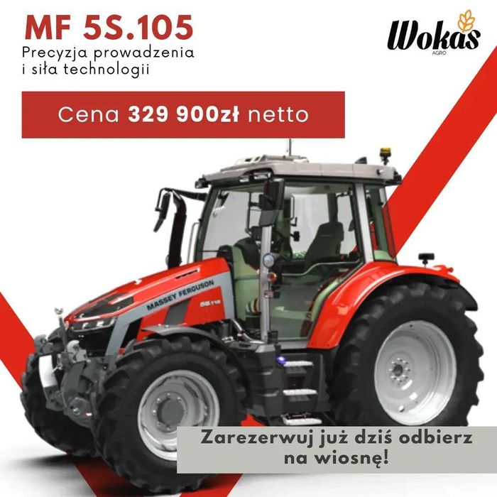 Ciągnik Rolniczy 105km Massey Ferguson 5S.105