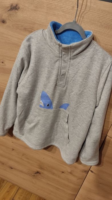 Bluza dwustronna nowa ciepła rekin