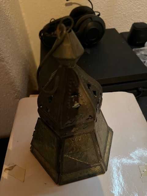 Lanterna antiga para vela