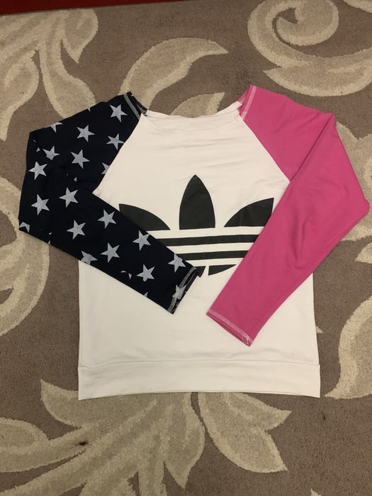 Лонгслів з американським принтом адідас