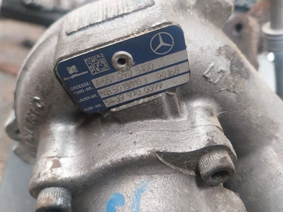 Turbo Mercedes-Benz W212 motor ref: 651 924 ano 2011