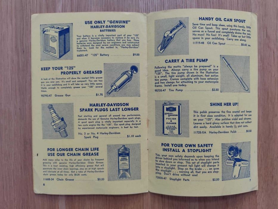Harley Davidson Accessories model 125