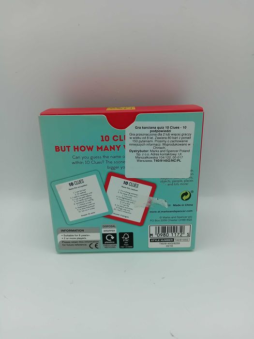 Gra karciana 10 clues