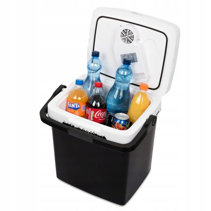 lodówka turystyczna 30l samochod. 12/240v agregat fun. grzania usb lcd