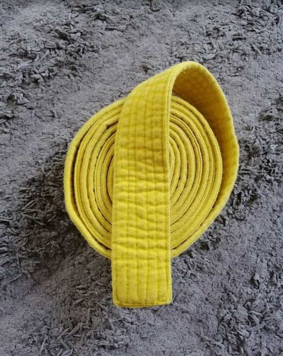 Pas żółty do kimona 260 cm