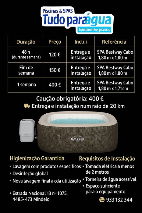 ALUGUER JACUZZI EM CASA