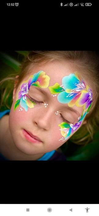 Fluo party na twoją imprezę . Malowanie buzi facepainting malowanie