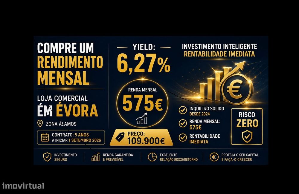 COMPRE UM RENDIMENTO MENSAL. Se procura um investimento imobiliário