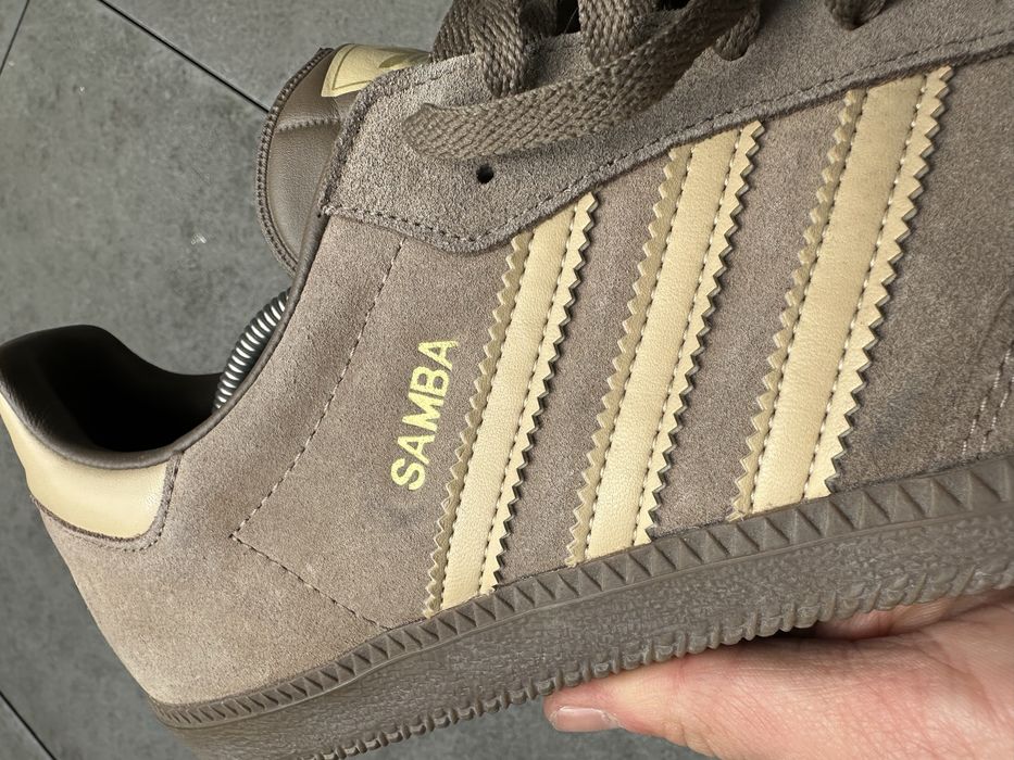 Nowe Buty Adidas Samba Suede Rozmiar 48 Szare / Brązowe