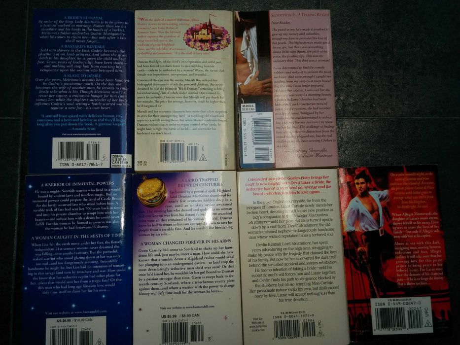 Livros bolso inglês - romance - Várias autoras - a partir de 2€ cada