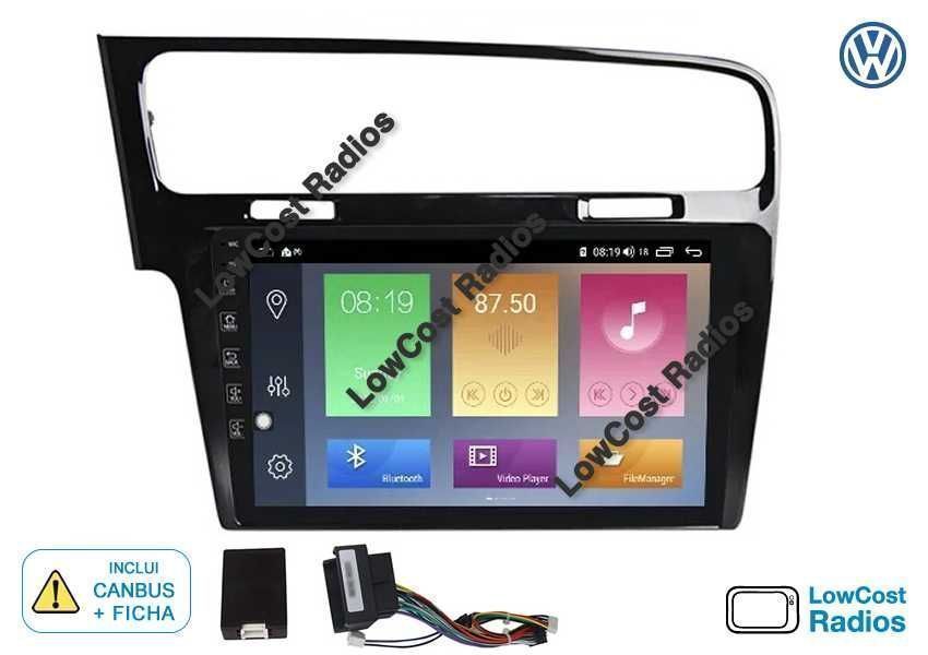 Auto Rádio GPS VW GOLF 7 | 10' Polegadas ANDROID • Multimédia BT USB WIFI | CARPLAY • ANDROID AUTO