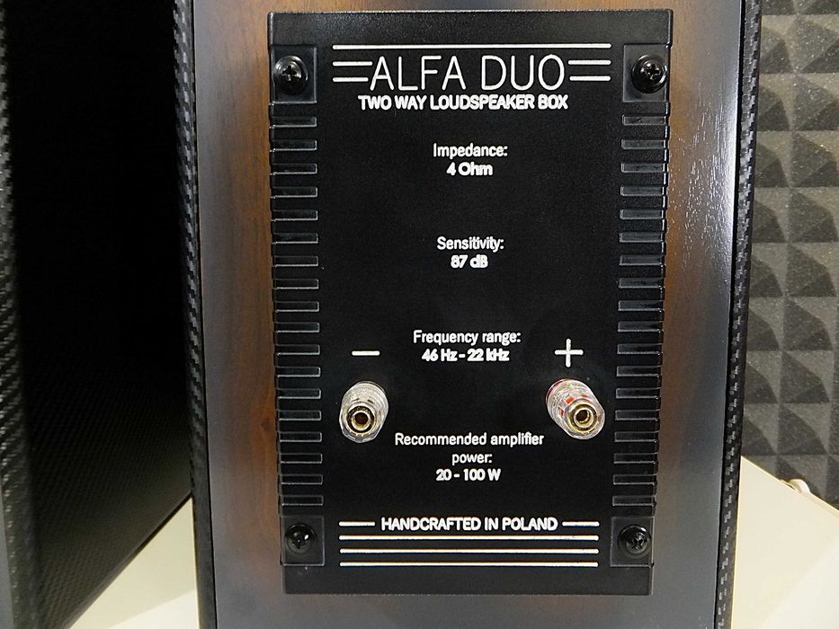 Znakomite kolumny głośnikowe monitory ALFA DUO / Vifa, Fountek