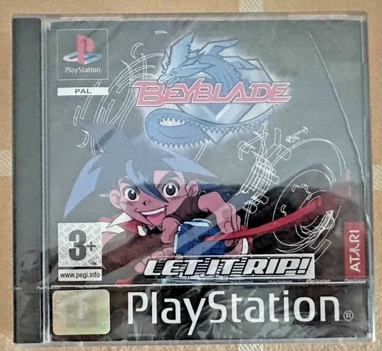 Beyblade: Let it Rip Sony Playstation PSX PS1 PAL Espana Italia PT selado
