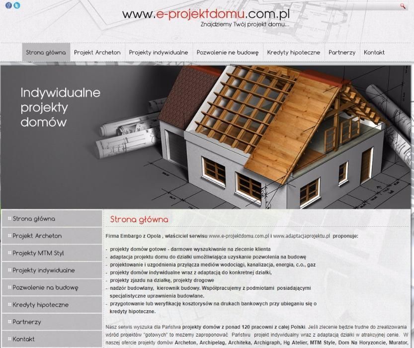 Adaptacja projektu domu, projekt indywidulany domu, projekty przyłączy
