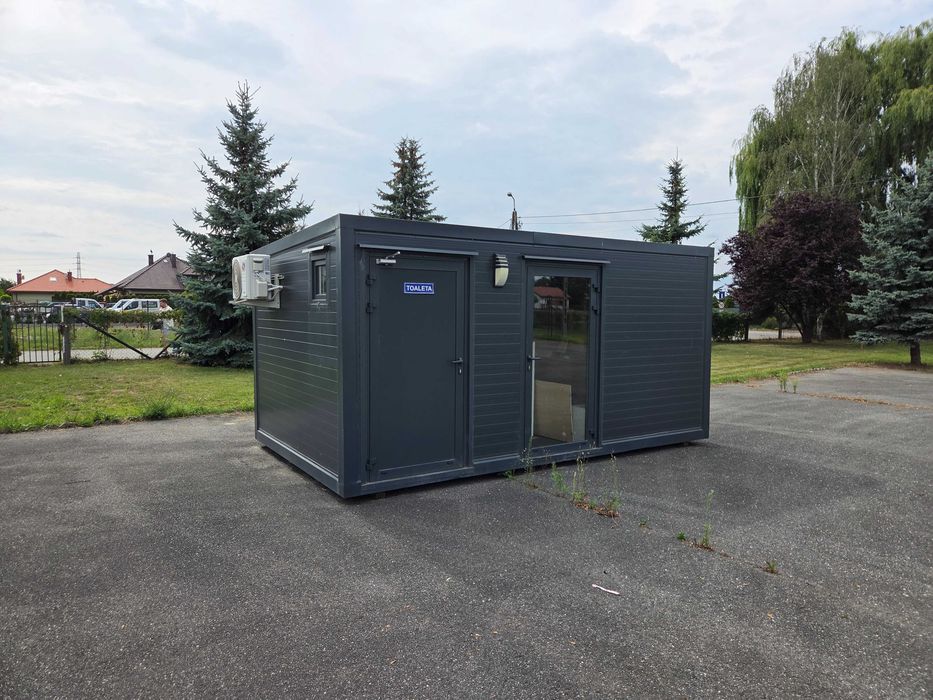 Pawilon biurowy/usługowy 5x3 m – Klimatyzacja, Toaleta