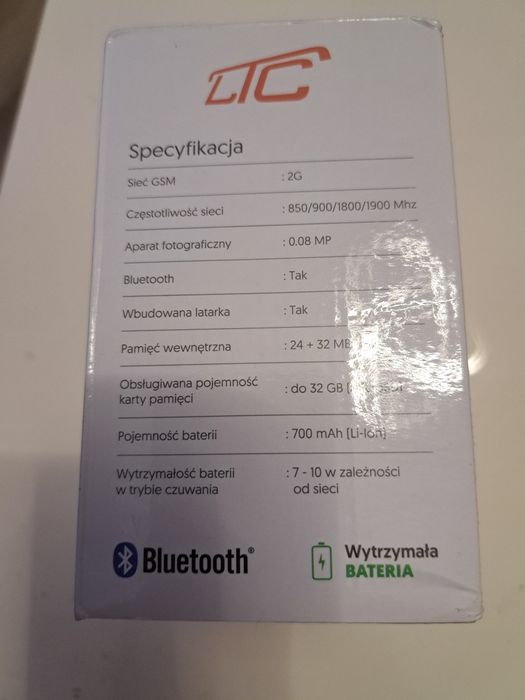 Telefon dla seniora LTC LXMOB10 Nowy