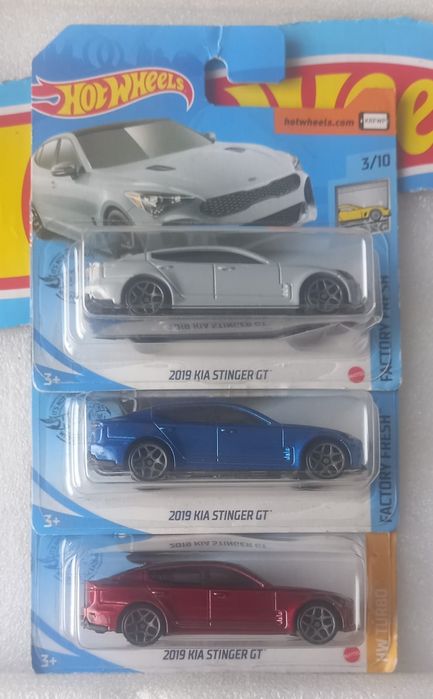Conjunto 3, 2019 Kia Stinger GT Hot Wheels