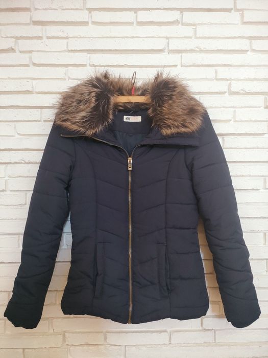 Kurtka dziewczęca pikowana H&M 164 rozmiar jesień zima