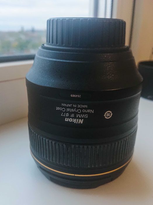 Об'єктив Nikon AF-S Nikkor 85mm f/1.4G