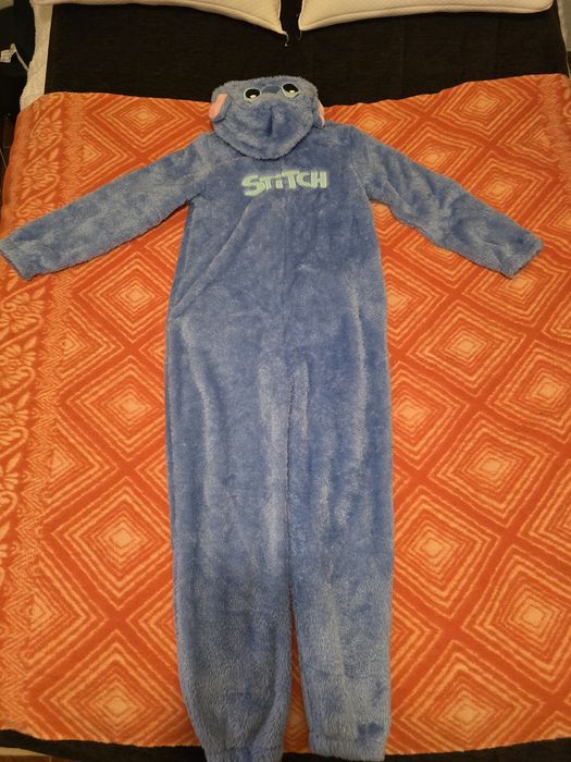 Pijama Macacão Stitch 10-11 Anos  Disney Stitch Azul
