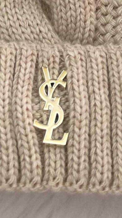 Broszka YS z kryształkami – duża (złote/srebrne)