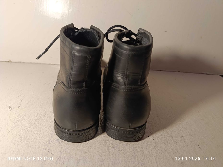 botki skórzane męskie Zara