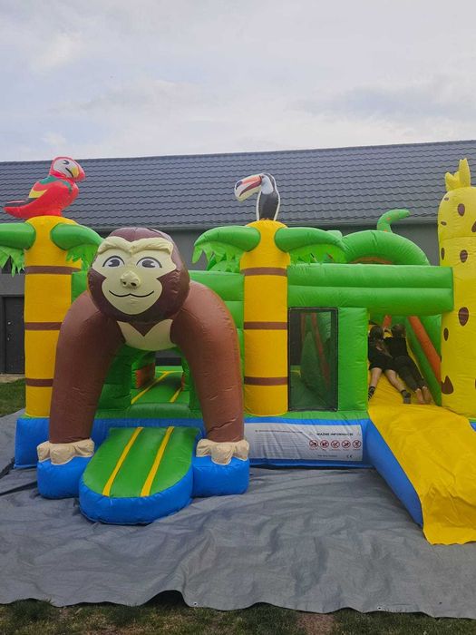 Zamek Dmuchany   piesek goryl  słonik Stitch POPCORN  WATA PIANA PARTY