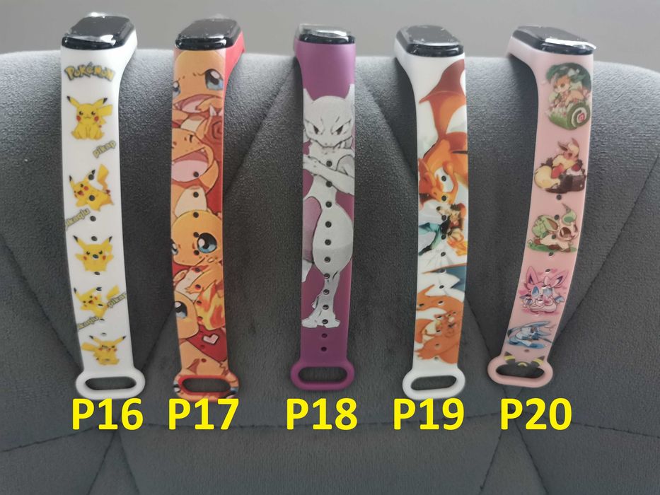 Zegarek Pokemon 20 wzorów LED Pikachu BAND + GRATIS ETUI