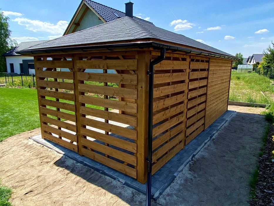 Altana ogrodowa z domkiem narzędziowym Afrodyta 3m x 6m - PRODUCENT