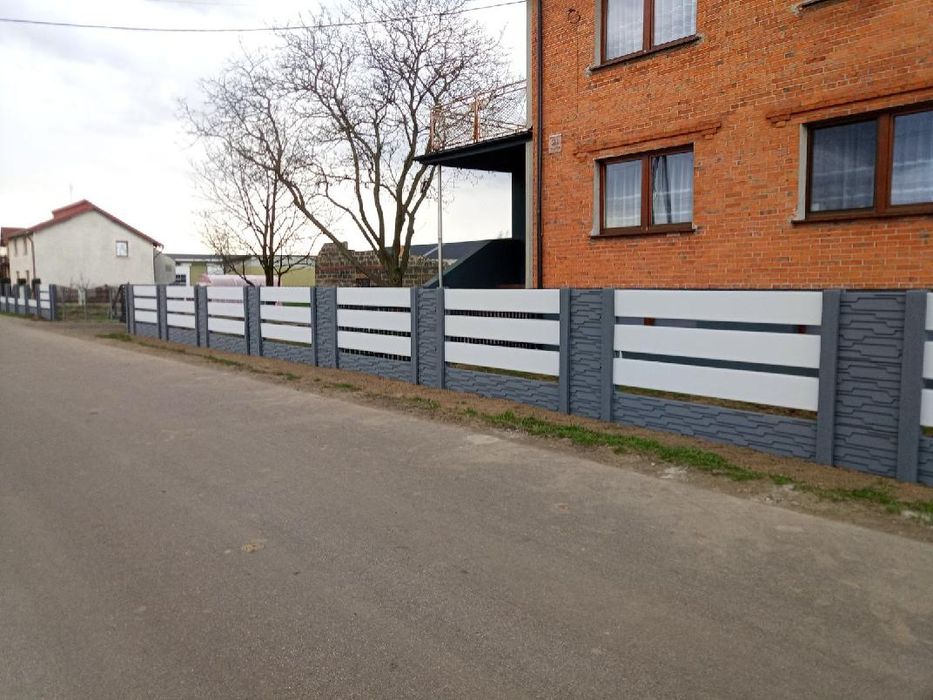 Płoty betonowe ,nowość dwustronne ,podmurówki