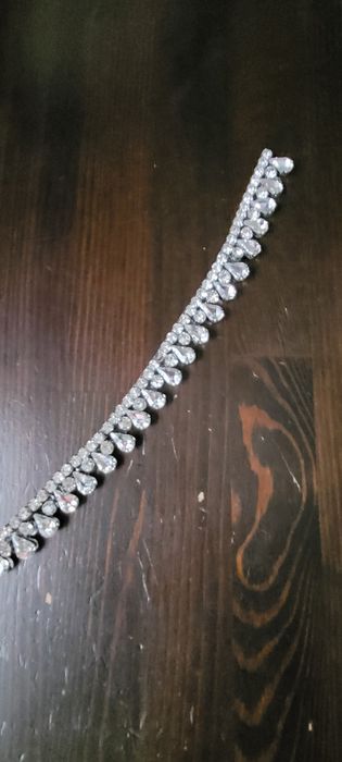 Taśma ozdobna, łańcuszek, z kryształkami