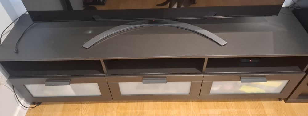 Móvel TV Preto,Ikea, Brimnes 180×41×53