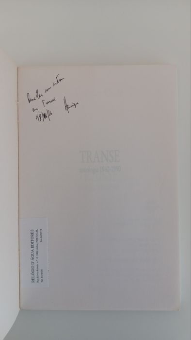 Gastão Cruz, Transe