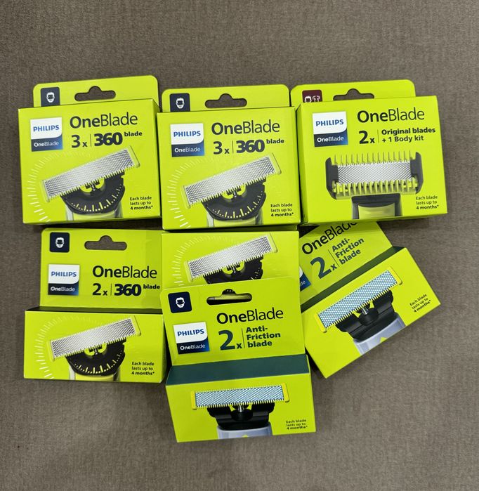 One Blade Philips оригінальні змінні леза насадки