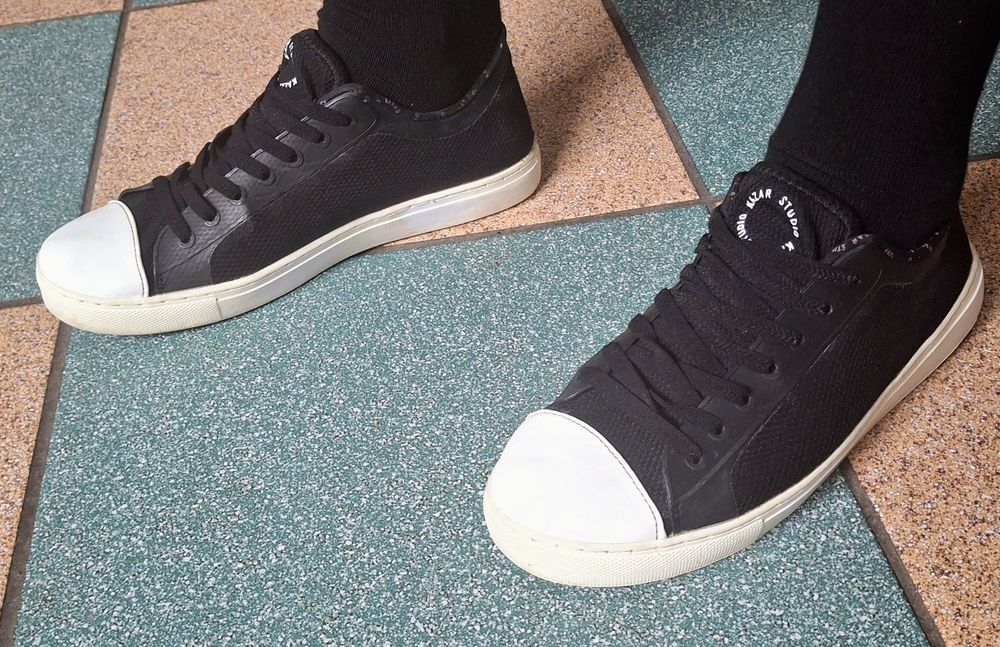 Kazar studio męskie czarne sneakersy