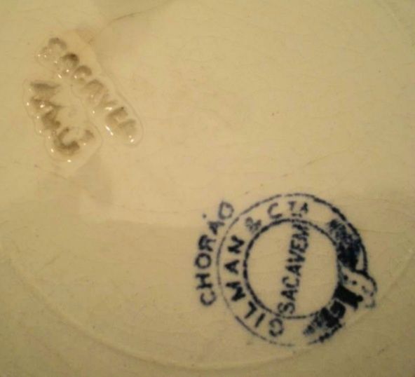 Prato muito antigo com o padrão de Chorão ou Salgueiro