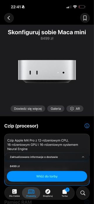 Apple Mac mini M4 Pro 24 GB RAM stan idealny 5/5